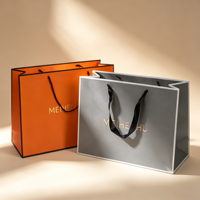 Sac en papier de luxe écologique avec logo personnalisé, pelliculage mat et doublure en éponge pour emballage de cadeaux, boutiques de détail et vêtements