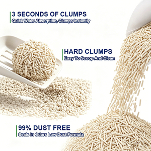 Arena para Gatos de Tofu Biodegradable, Ecológica, de Aglutinación Rápida, Premium, en Formato Grande - Product Image 3