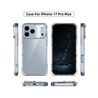 Transparent Iphone 17 coque de téléphone magnétique antichoc TPU PC couverture de téléphone portable pour Iphone 17 Pro Max Mini