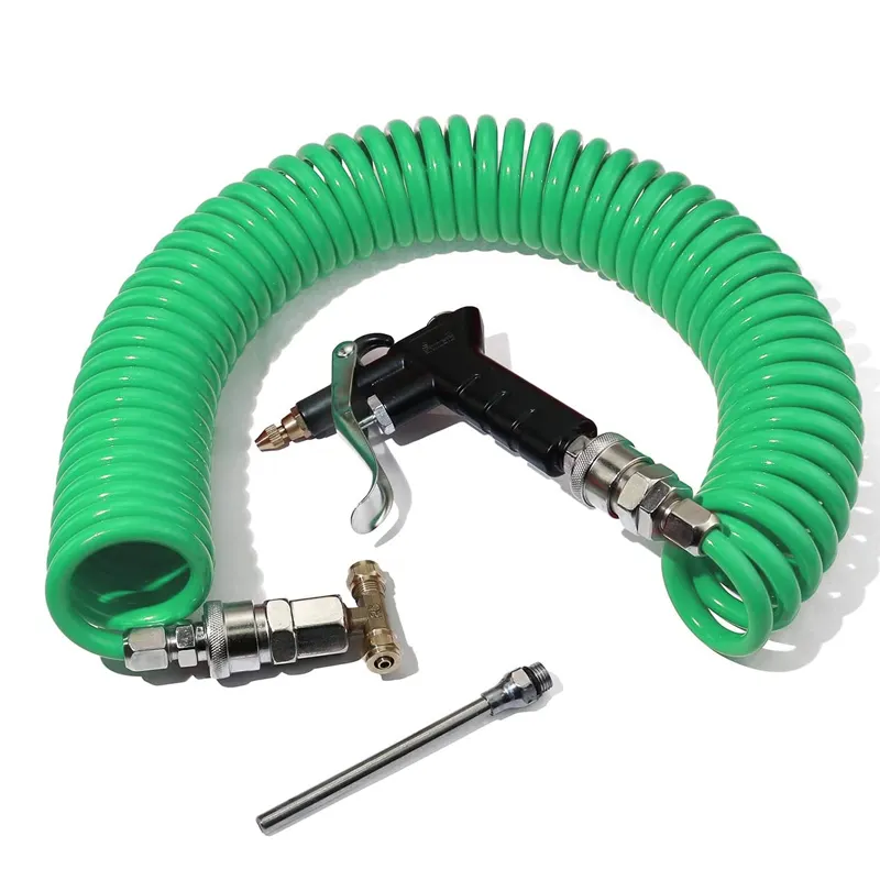 9M Spring PU Tube with DG 10 Air Duster Spray Gun Spiral Hose Truck Dust Blower Clean Nozzle Blow Tool Kit