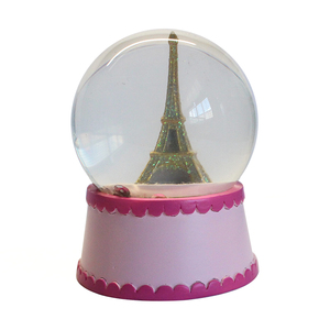 Tùy chỉnh chất lượng cao nhựa quà lưu niệm New York Quả cầu tuyết Paris <span class=keywords><strong>Eiffel</strong></span> tháp Quả Cầu Tuyết Quả cầu pha lê - Product Image 1