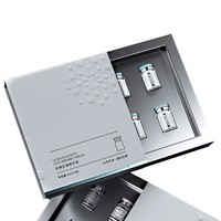 Boîtes à tiroirs imprimées en couleur en carton argenté haut de gamme personnalisé pour emballage cosmétique d'huiles essentielles en carton durable
