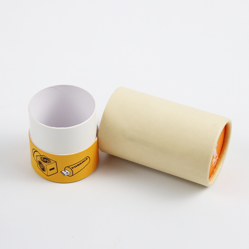 Wholesale Tea Paper Tubes Recycled Food Grade Coffee Kraft Packaging Tube Cylinder Box