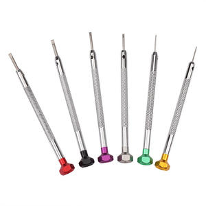 Cacciavite a Testa Piatta in Acciaio Inox con Finitura Nichelata, Strumenti OEM per Riparazione Orologi per Orologiai - Product Image 4