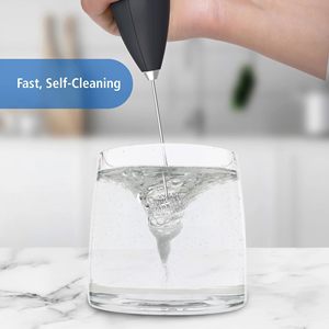 <span class=keywords><strong>Mousseur</strong></span> à lait électrique portable, batteur à main, réglage de la vitesse à une touche, fouet à café et à œufs, gadget de cuisine - Product Image 5