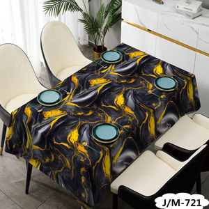 도매 멋진 PVC 직물 Pvc 표범 곡물 식탁보 판매를위한 부직포 연회 식탁보 - Product Image 4