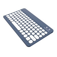 Teclado BT con Logotipo Personalizado, Tecla Redonda de 10 Pulgadas, Compatible con Android para Samsung S10 FE y con Sistema Windows, Nuevo Soporte