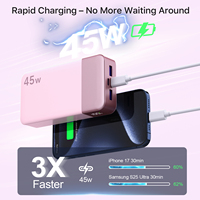Powerbank Portabel Pengisi Daya Cepat Kapasitas Tinggi 45W 20000mAh untuk Laptop dan Ponsel dari Gudang USA
