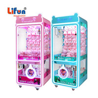 Lifun Machine de jeu à grue pour ours en peluche, à monnayeur, pour attraper des peluches et des cadeaux, en métal, garantie 1 an