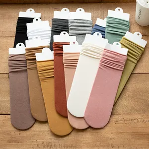 Wholesale Colorful slouch many colors Women's Solid Socks