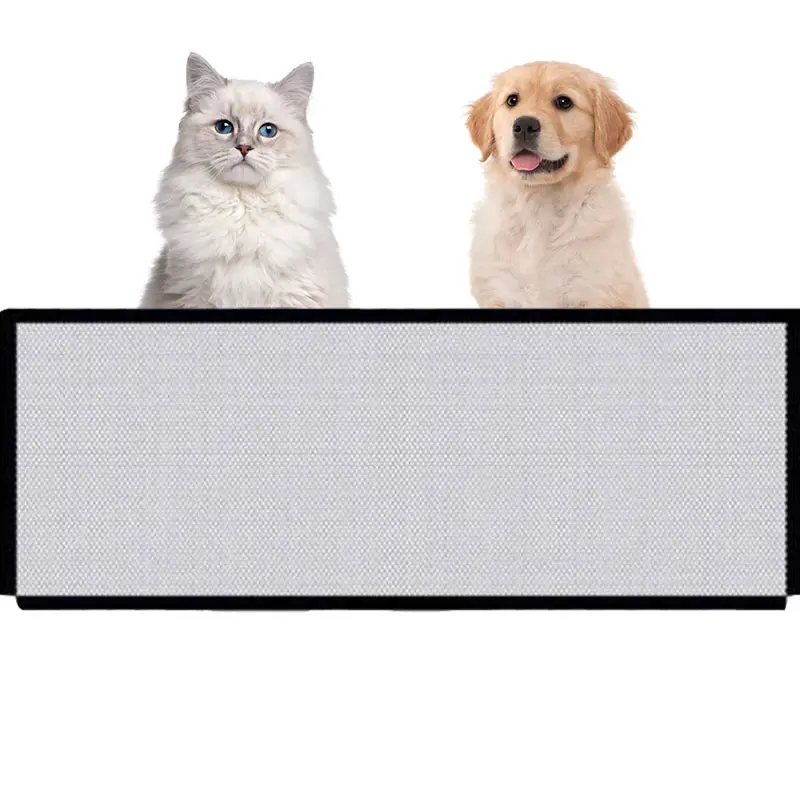 Pet dog fence nylon foldable dog isolation net cat and dog safety protection fence non perforated pet supplies