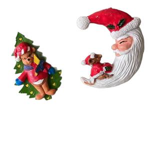 Venta al por mayor directa de fábrica, adhesivo magnético tridimensional 3D de resina para refrigerador, regalo de Navidad, recuerdo navideño - Product Image 5