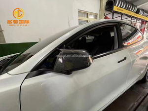 Coque de rétroviseur latéral en fibre de carbone de style corne pour <span class=keywords><strong>Tesla</strong></span> Model <span class=keywords><strong>3</strong></span> Model Y - Product Image 5
