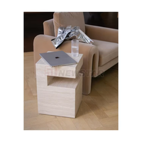Newstar Meubles de salon de luxe en pierre Tables de socle Marbre naturel Onyx Patagonie Quartzite Table d'appoint
