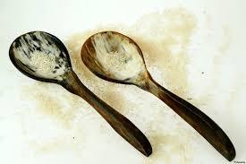 Cuillère en corne de buffle et cuillère en bois ensemble de couverts couverts ustensiles de cuisine cuillère à couverts et vente personnalisée - Product Image 5