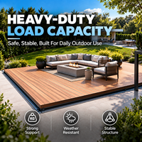 Couverture de piscine rétractable professionnelle sur mesure OEM pour terrasses, en WPC, couverture de piscine automatique coulissante en bois