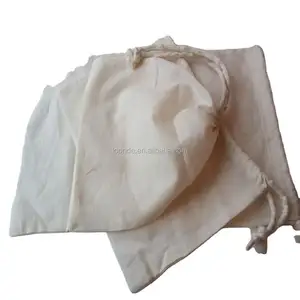 Reusable organic thin cotton voile sachet bag for packing seed