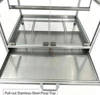 Grande cage à perroquets robuste avec structure principale en profilé aluminium 6063 T5 et composants en acrylique de qualité supérieure pour les lieux d'élevage d'oiseaux