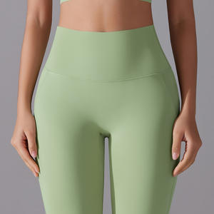 Pantalones de Yoga Elásticos de Cintura Alta Innuera, Leggings Deportivos hasta el Tobillo para Correr y Hacer Ejercicio, Sensación Desnuda en Tono Sólido - Product Image 4