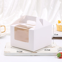 Boîtes à pâtisserie pliantes avec fenêtre transparente, pour décorer, emballer des muffins, des tartes aux œufs, boîte à cupcakes portable, 2, 4, 6, 12 pièces, boîtes à gâteaux personnalisées
