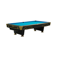 Professioneller Billardtisch mit Schieferplatte und Ballrücklauf im Diamant-Stil, Importierter 9-Ball Amerikanischer Predator Pooltisch