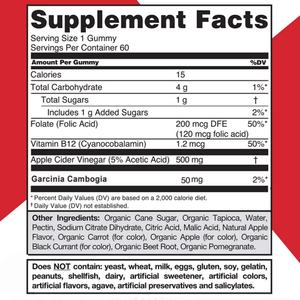 OEM özel <span class=keywords><strong>Vitamin</strong></span> B12 Gummies doğal sakızlı ayı çok <span class=keywords><strong>Vitamin</strong></span> takviyesi organik elma şırası sirke vitamini Gummies - Product Image 6