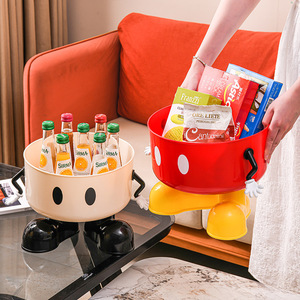 Cartoon Animal Shaped Storage Box <b>Large</b> Capacity With Handle For Home Children Toy Organizer Desktop Storage <b>Basket</b> - Product Image 3