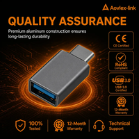 Adaptor OTG USB C Male ke USB 3.0 A Female