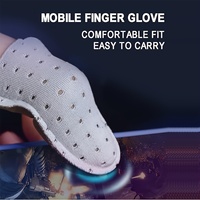 Protecteur de pouce noir avec plusieurs couleurs disponibles, manchons de doigts respirants et anti-transpiration pour les jeux mobiles et l'e-sport