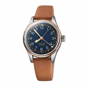 Reloj de Cuarzo OEM316L de Acero Inoxidable de 40 mm con Logotipo, Resistente al Agua, con Correa de Cuero, Estilo Ejecutivo y de Moda, con Indicadores - Product Image 1