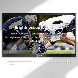 2000NIT <span class=keywords><strong>TV</strong></span> d'extérieur HDR haute luminosité, Chromecast intégré étanche 75 ''4K Smart <span class=keywords><strong>TV</strong></span> d'extérieur pour les zones de forte lumière extérieure - Product Image 2