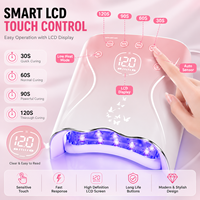 Lampe à ongles UV LED 115W personnalisable OEM ODM avec logo, batterie rechargeable, lumière de polymérisation pour gel, écran LCD