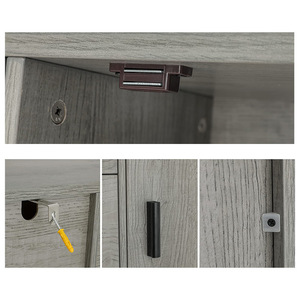 Cross-border hot-selling side cabinet, light luxury and elegant storage cabinet, <b>shoe</b> cabinet, entryway shelf, <b>large</b> capacity - Product Image 3