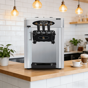 Machine à glaces à 3 saveurs pour table, 2000W, machine à glaces Vevor 25-32L, machine à faire des glaces pour la maison - Product Image 1