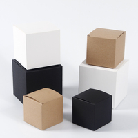 Caja de Regalo Pequeña Reciclada, Decoraciones para Bodas, Caja de Regalo de Papel Blanco para Dulces, Caja de Papel Negro Personalizada para Alimentos, Bolsa de Embalaje Impresa