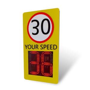 NOBLE Segnale di Limite di Velocità a 2 Cifre Integrato a Basso Prezzo in Vendita/ Segnale Radar di Velocità in Offerta - Product Image 3