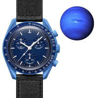 Montre à quartz chronographe lumineuse à 6 aiguilles, lunette tachymetre, cadran Space Moon, montre-bracelet sport décontractée pour homme