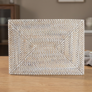 Wholesale Best Price Rattan Placemat Rectangle Rattan Placemat Boho Hanging Wall Decoration Rattan OEM Charger <b>Plates</b> - Product Image 1