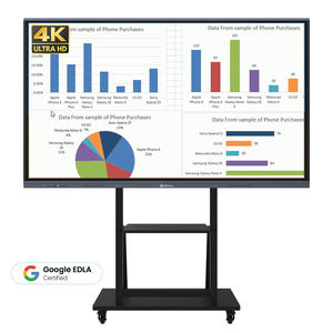 <span class=keywords><strong>ไวท์</strong></span><span class=keywords><strong>บอร์ด</strong></span>แบบอินเทอร์แอคทีฟขนาด 55 65 75 85 86 98 นิ้ว พร้อมระบบแอนดรอยด์และ OPS สำหรับโรงเรียน สมาร์ท<span class=keywords><strong>บอร์ด</strong></span> จอแบนแบบอินเทอร์แอคทีฟ - Product Image 1