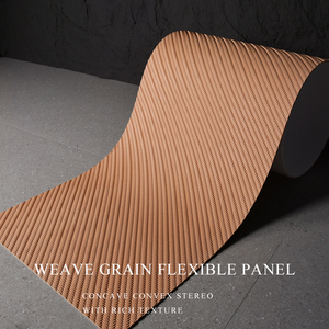 Cổ điển mây W dệt kết cấu mềm đá Veneer nội thất/ngoại thất tường trang trí vật liệu MCM linh hoạt đá tấm gạch mềm - Product Image 4