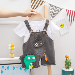 Vente en gros de vêtements pour enfants, nouveaux modèles, ensembles de vêtements, t-shirts pour hommes et shorts cargo pour enfants - Product Image 6