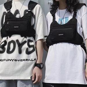 वर्कवियर स्ट्रीट शैली की बनियान ट्रेंडी जोड़ी बैग सामरिक बैग फैशनेबल आकस्मिक महिला पुरुषों के कार्यात्मक बनियान बैग - Product Image 3