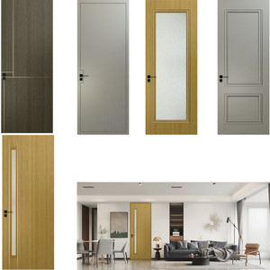 <span class=keywords><strong>Porte</strong></span> en WPC de conception moderne, imperméable et résistante au feu <span class=keywords><strong>Porte</strong></span> intérieure en polymère WPC Ouverture latérale pour portes de chambre en WPC - Product Image 5
