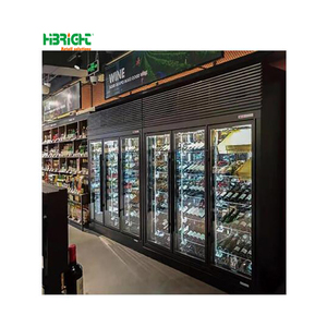 Vitrina de bebidas de acero inoxidable de una sola temperatura Tienda de conveniencia Refrigeración directa Equipo de refrigeración de supermercado - Product Image 1