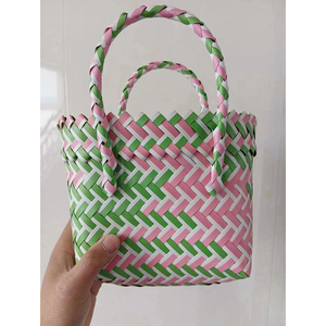 <span class=keywords><strong>Bolso</strong></span> cuadrado pequeño a cuadros de Color a la moda, <span class=keywords><strong>rosa</strong></span>, verde, azul, varios colores, regalos hechos a mano, <span class=keywords><strong>bolso</strong></span> tejido a mano DIY - Product Image 3
