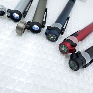 Stylo multifonctionnel 1,0 mm pour extérieur avec lampe LED, support de téléphone portable, boussole et écran tactile – Haute qualité, personnalisable avec logo d'entreprise - Product Image 4