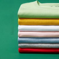 T-shirt 100 % coton à col rond et coupe droite, personnalisable pour vêtements de travail, uniformes de classe, chemises promotionnelles pour la culture d'entreprise, sur mesure