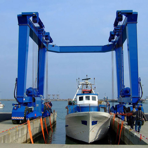 Various Mechanical Equipment Customized Marine Travelling Launching Machine 100 Ton Boat Lift <b>Crane</b> with Motor & <b>Engine</b> - Product Image 6