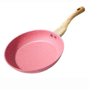 Modern <b>Ceramic</b> Marble Coated 6-Piece Pot <b>Pan</b> Glass Lids Bakelite Handles Non-Stick Aluminum Cookware Set Induction Compatible - Product Image 6