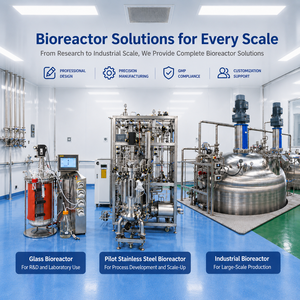 Serbatoio Fermentatore Biologico Industriale Automatico con Pompa e Vaso a Pressione Controllato da PLC, Capacità 30L 50L 100L 200L 300L 1000L - Product Image 1